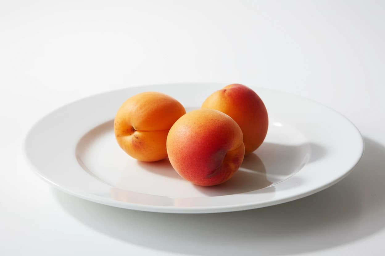 Apricot prepared for baby-led weaning