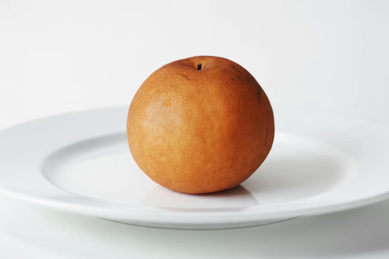 Asian Pear prepared for baby-led weaning