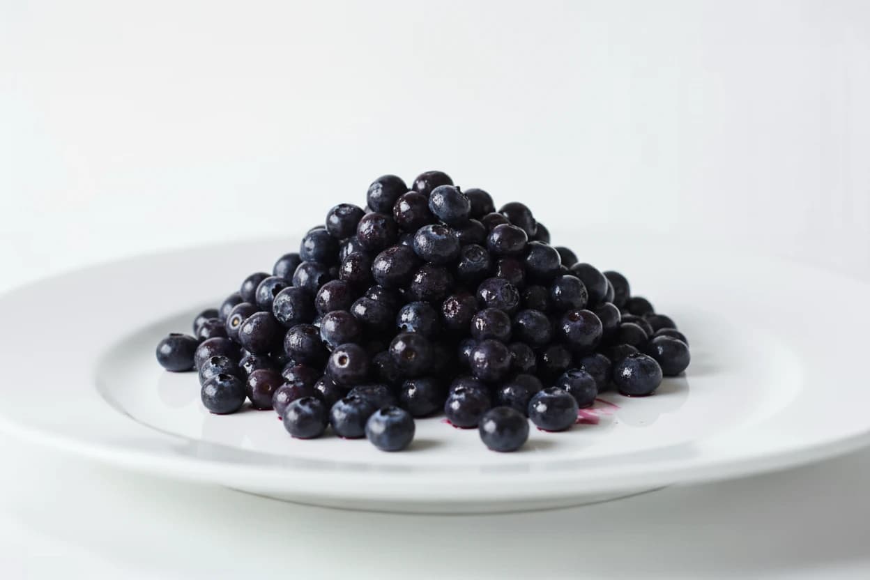 Black Elderberry prepared for baby-led weaning