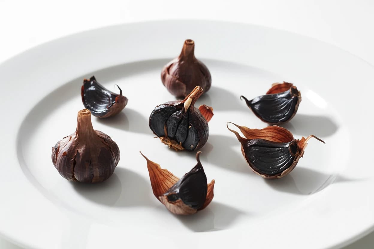 Black Garlic prepared for baby-led weaning