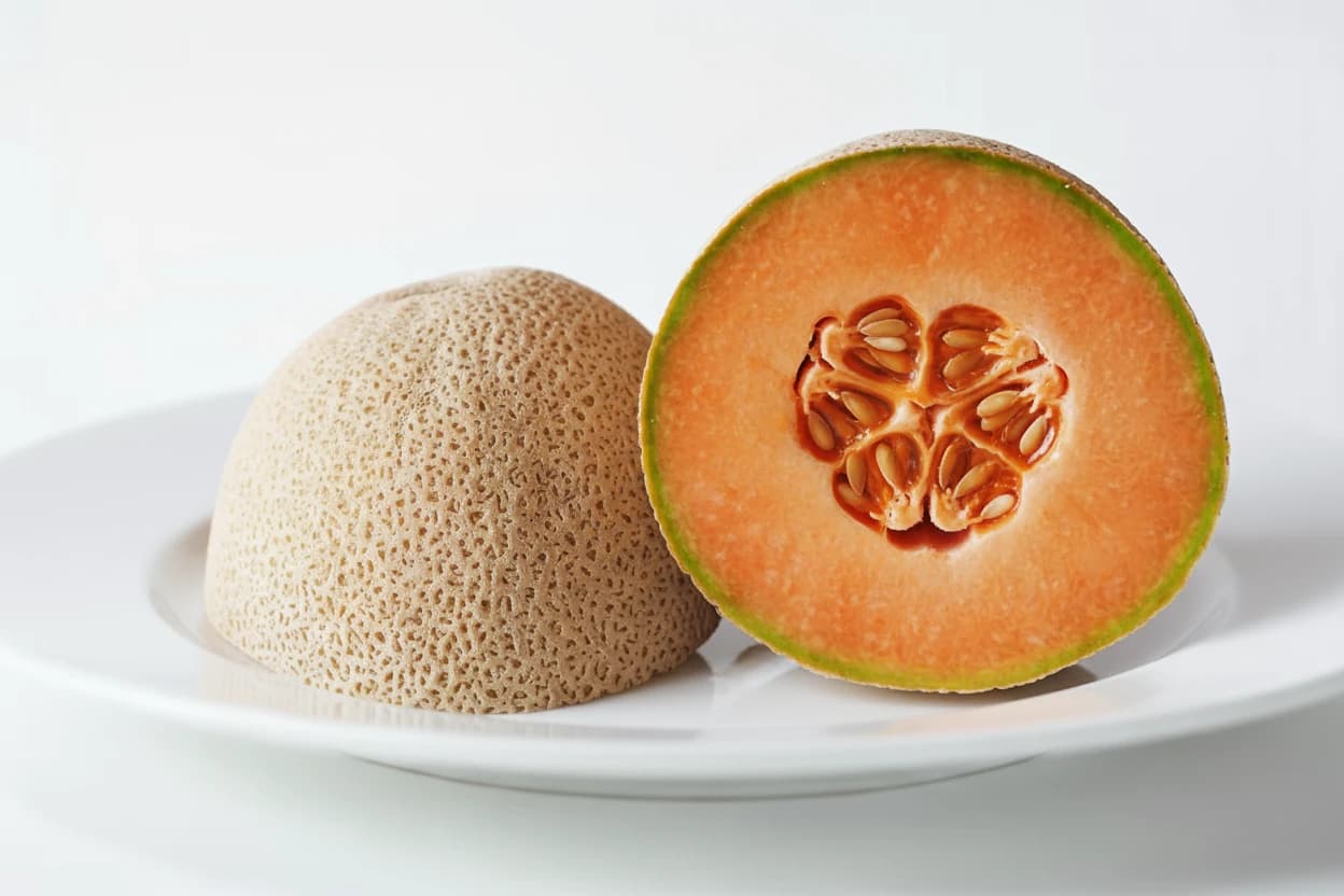 Cantaloupe prepared for baby-led weaning