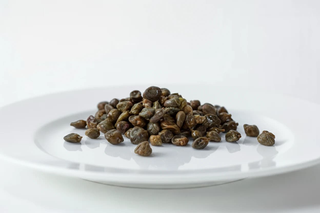 Capers prepared for baby-led weaning