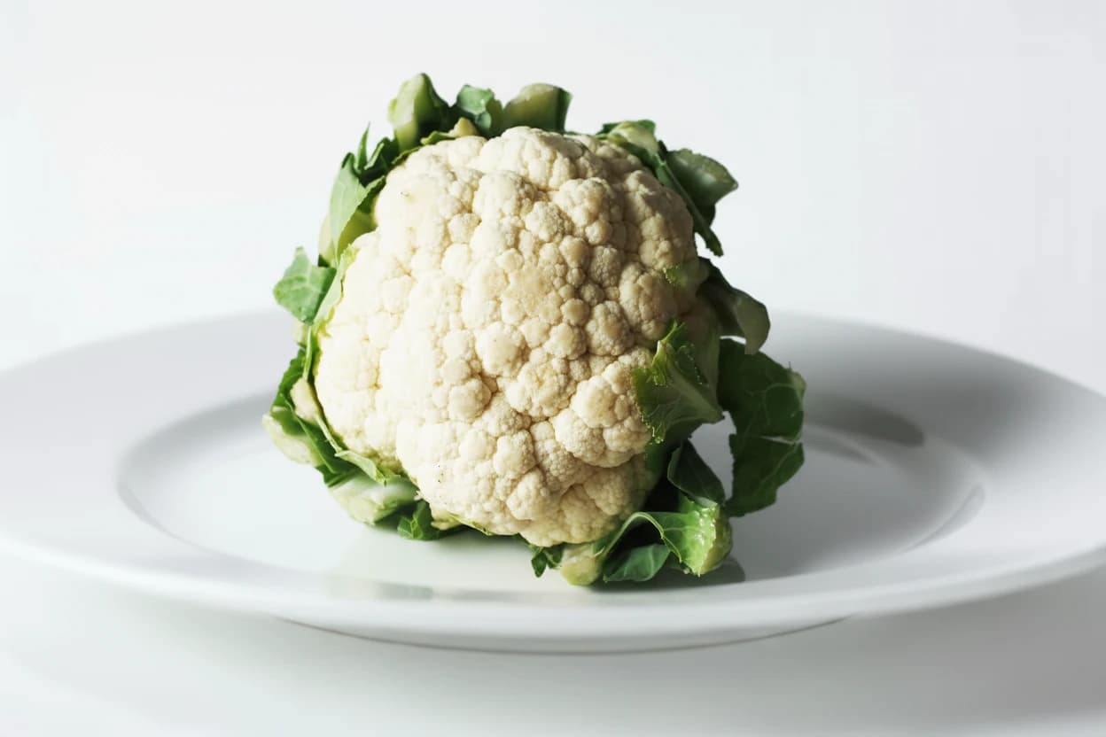 Cauliflower prepared for baby-led weaning