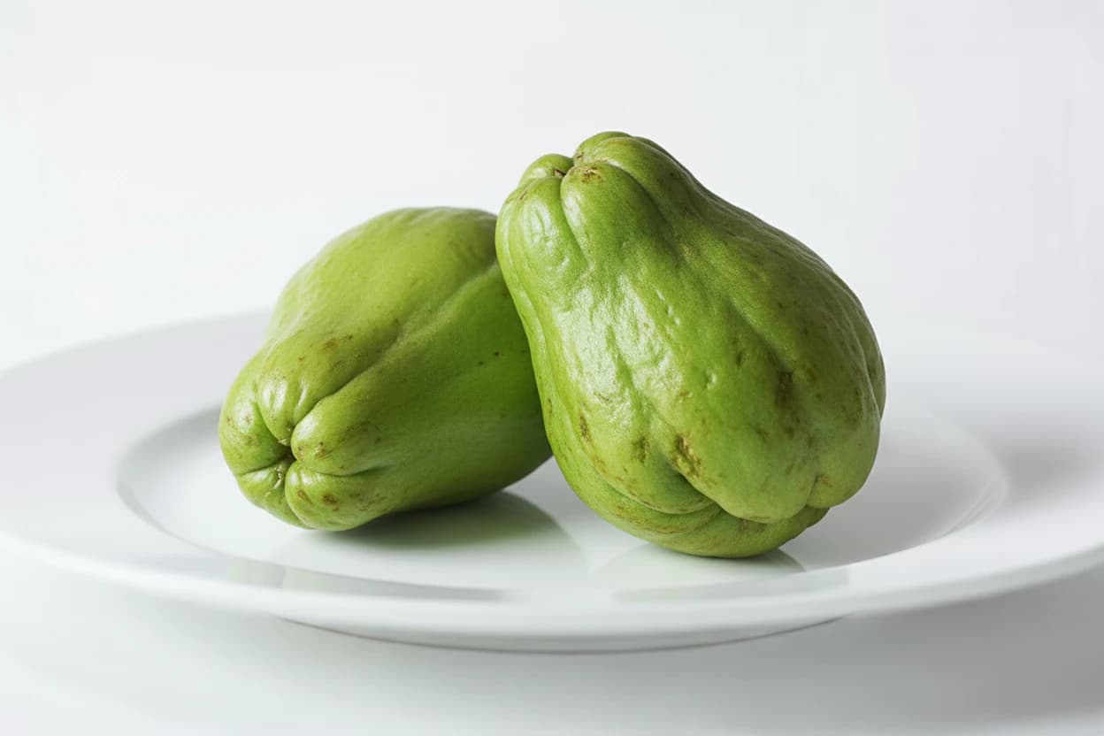 Chayote prepared for baby-led weaning