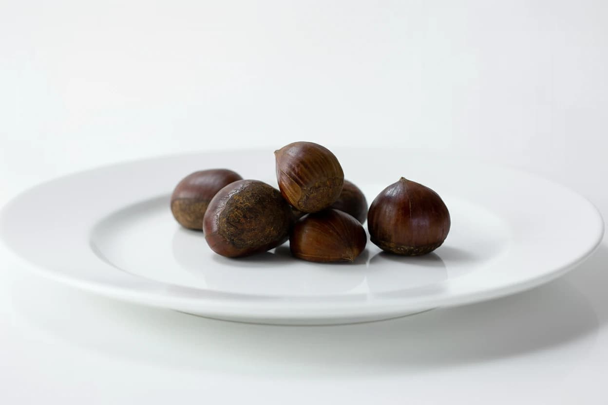 Chestnut prepared for baby-led weaning