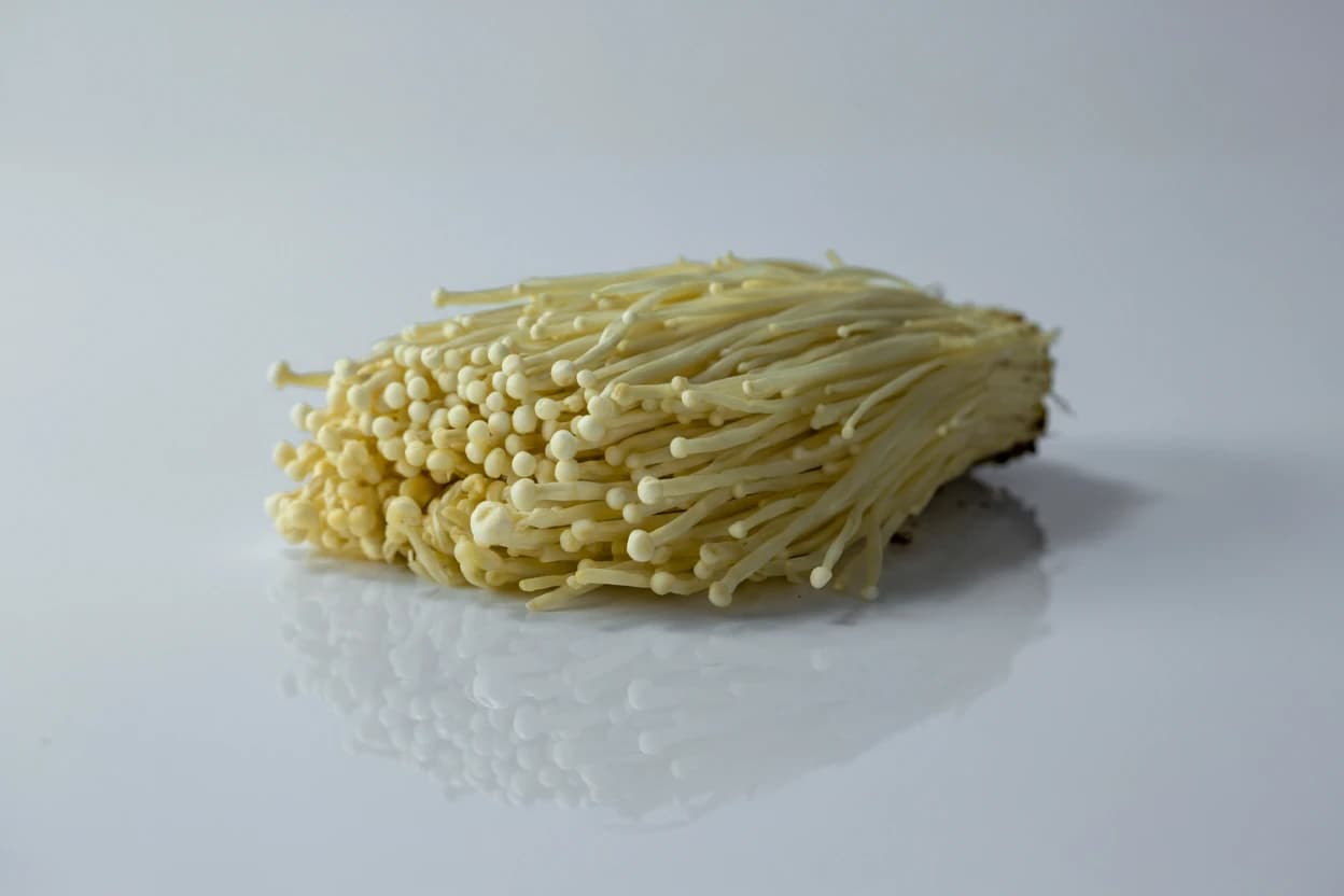 Enoki Mushroom prepared for baby-led weaning