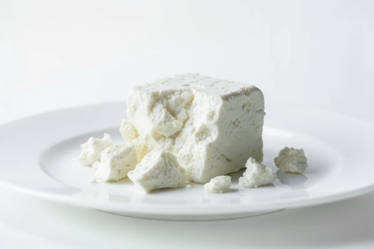 Feta Cheese prepared for baby-led weaning