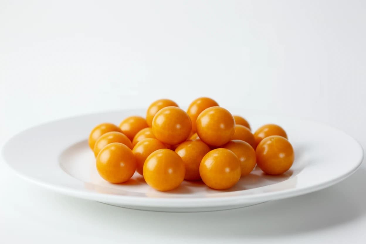 Goldenberry (Uchuva) prepared for baby-led weaning