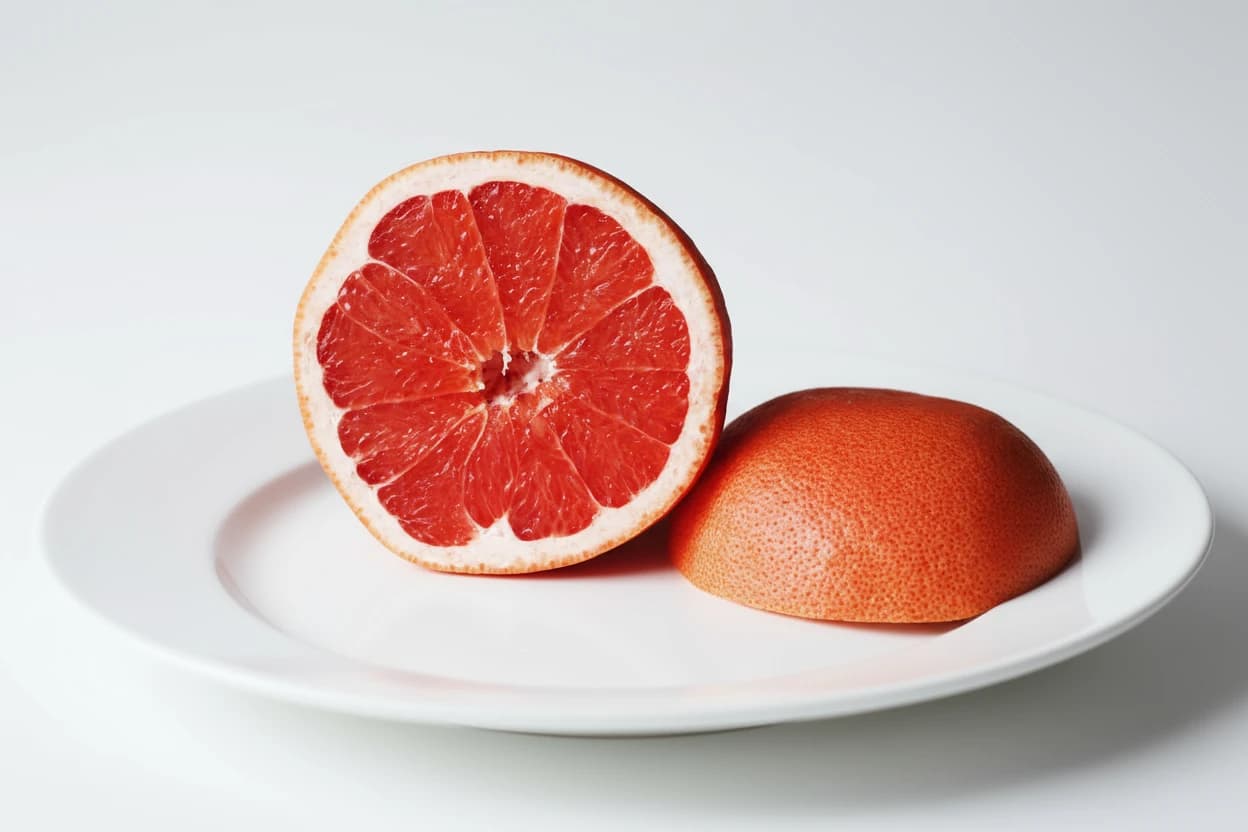 Grapefruit prepared for baby-led weaning
