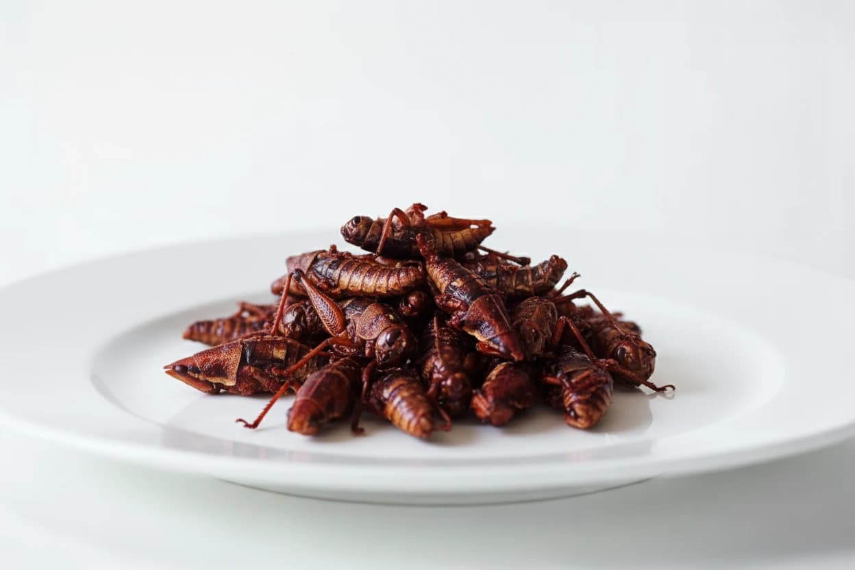 Grasshoppers prepared for baby-led weaning