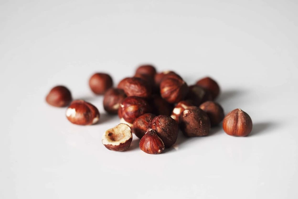 Hazelnut (Filbert) prepared for baby-led weaning