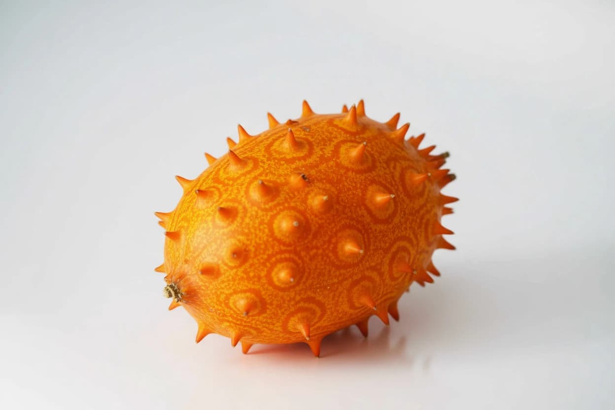 Horned Melon (Kiwano) prepared for baby-led weaning