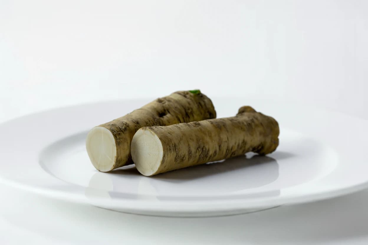 Horseradish prepared for baby-led weaning