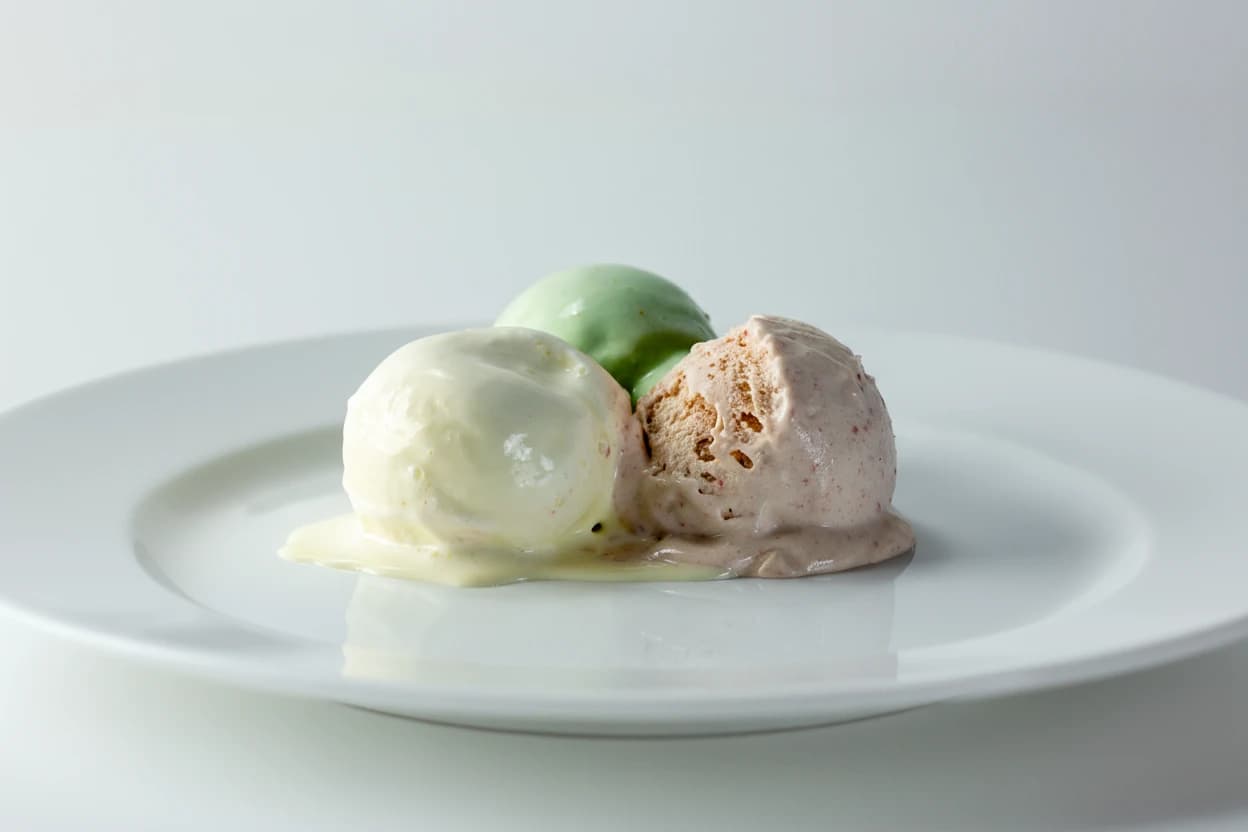 Ice Cream prepared for baby-led weaning