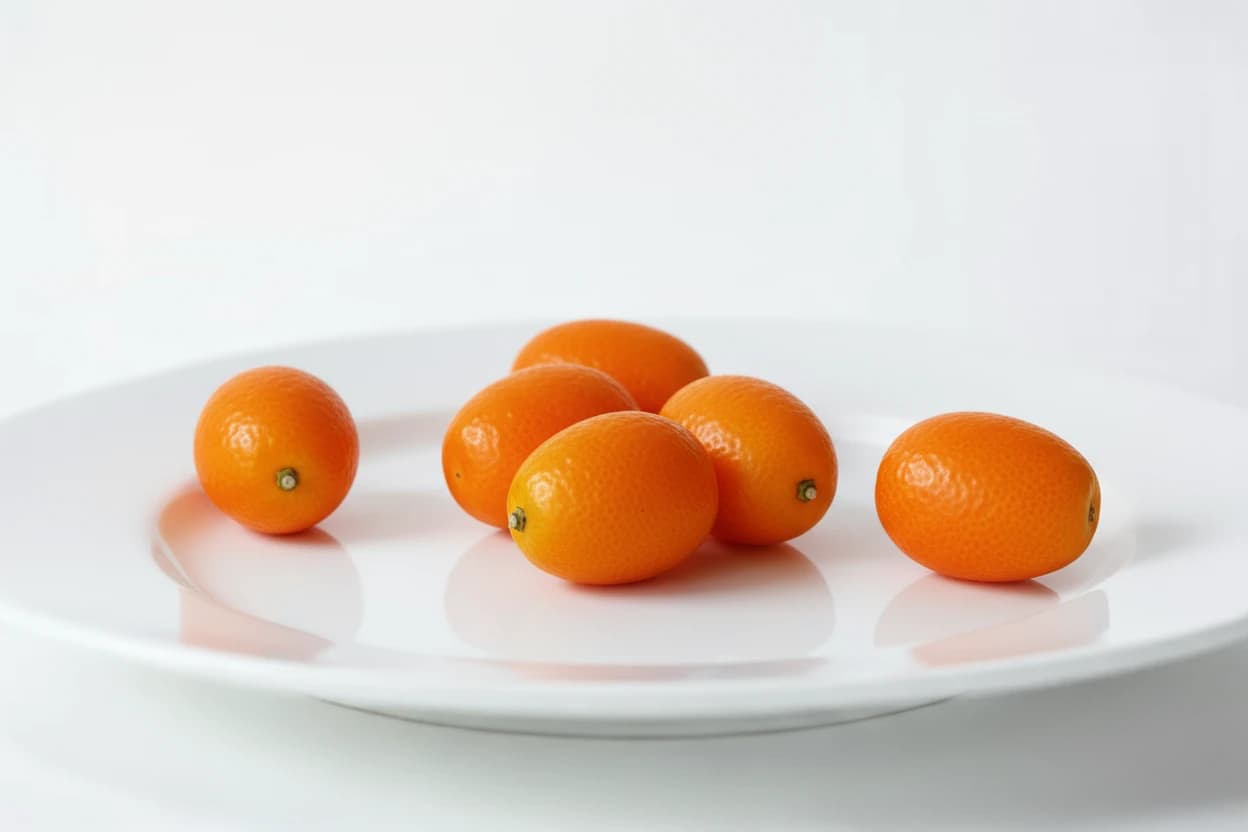 Kumquat prepared for baby-led weaning