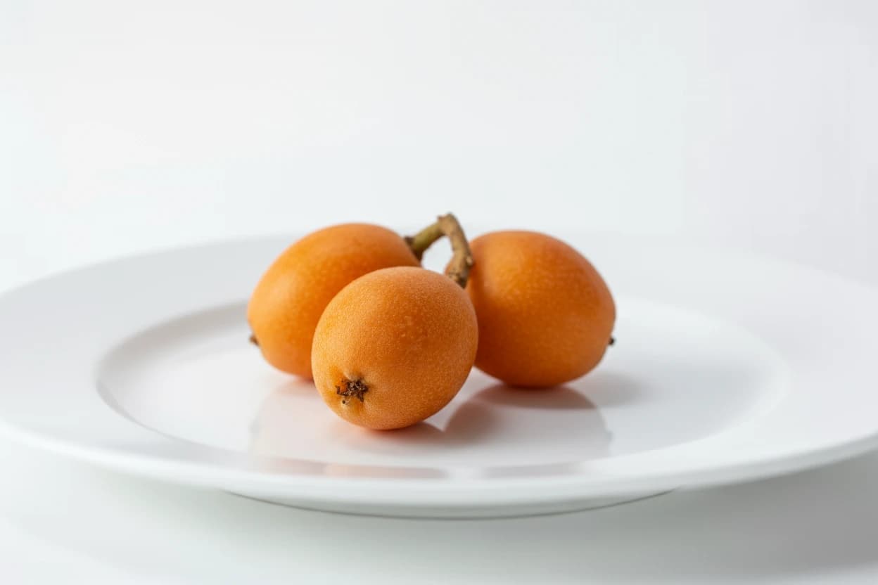 Loquat prepared for baby-led weaning
