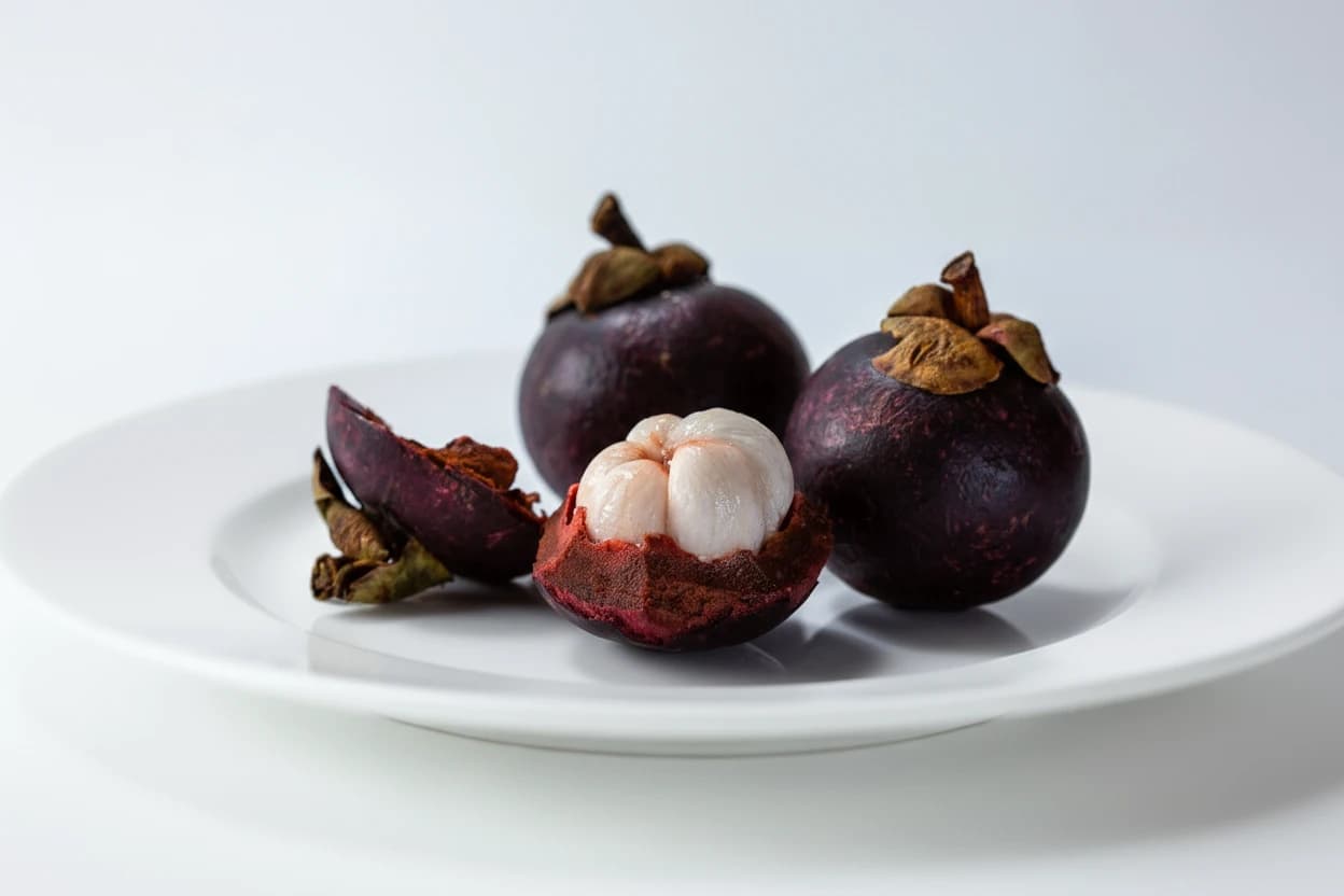 Mangosteen prepared for baby-led weaning