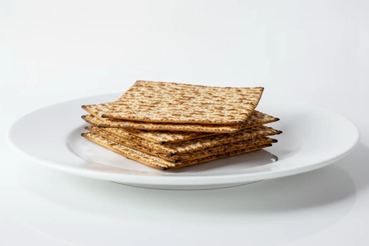 Matzah prepared for baby-led weaning