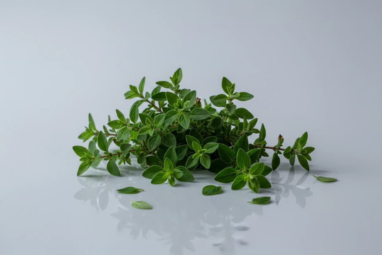Oregano prepared for baby-led weaning