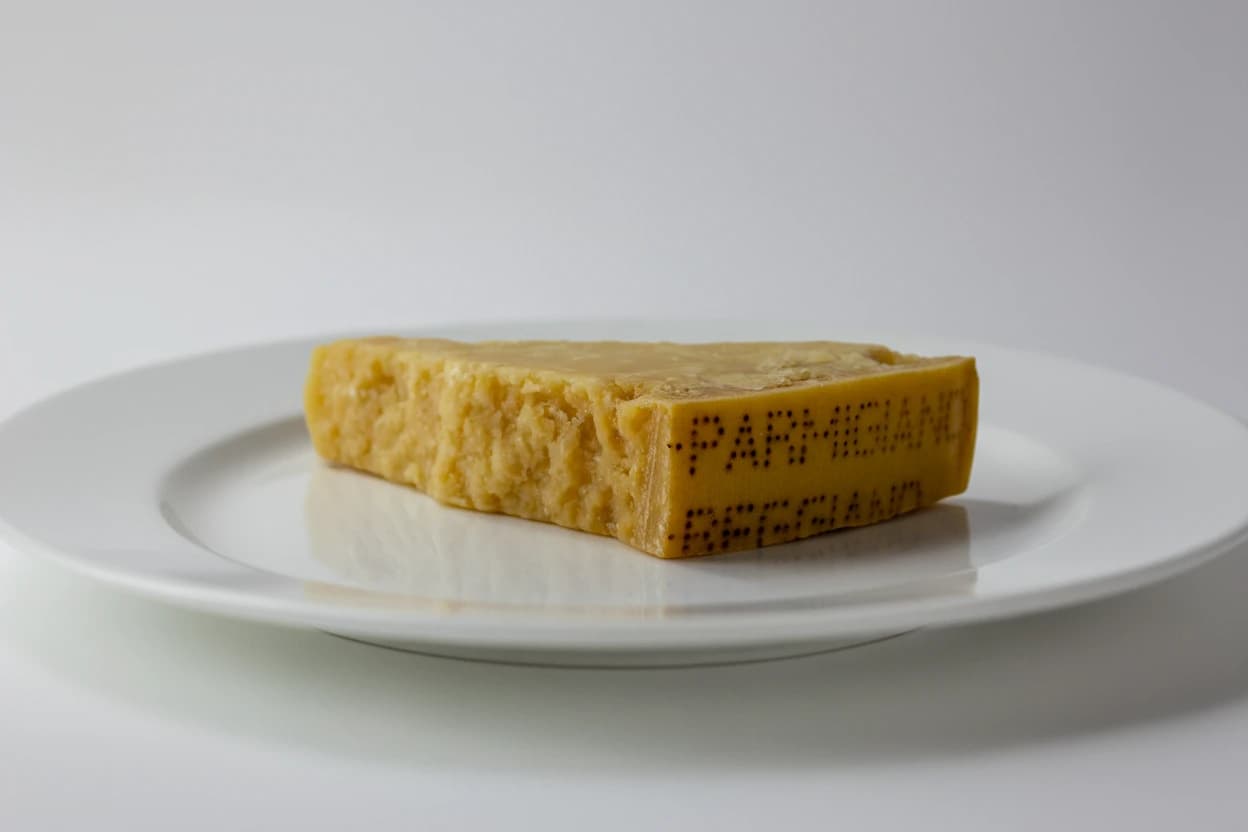 Parmesan prepared for baby-led weaning