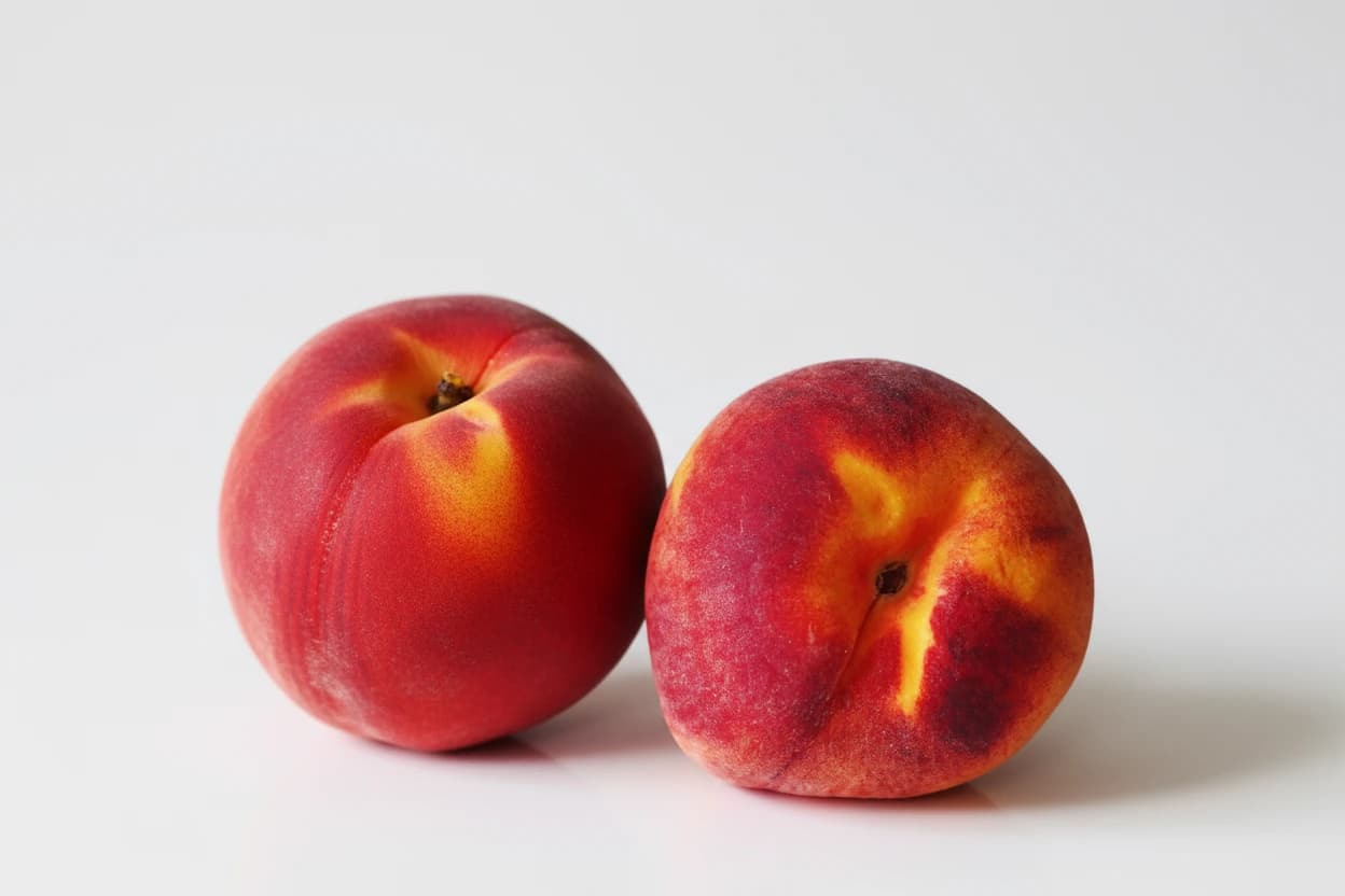 Peach prepared for baby-led weaning