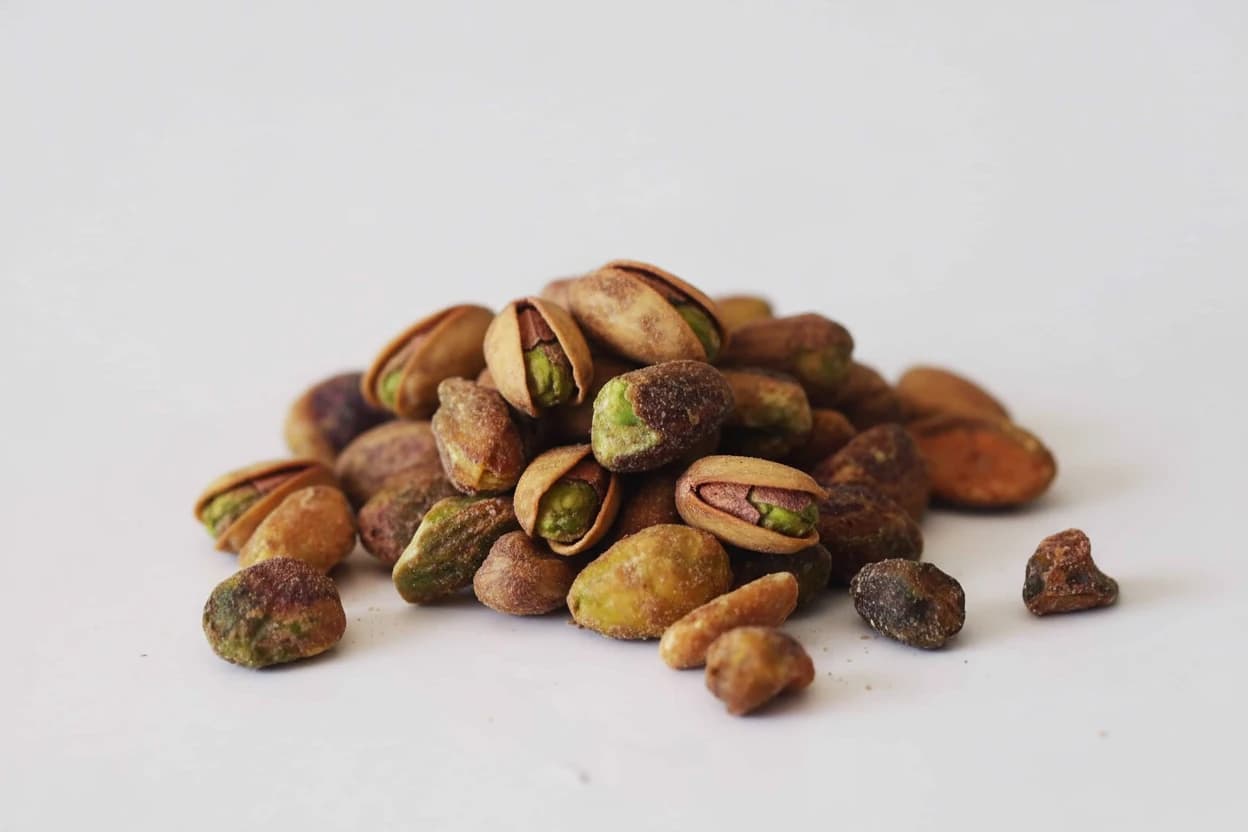 Pistachio prepared for baby-led weaning