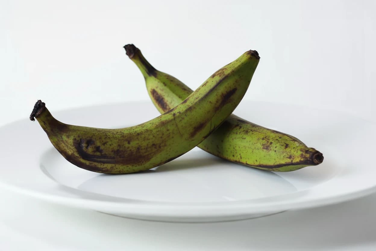 Plantain prepared for baby-led weaning