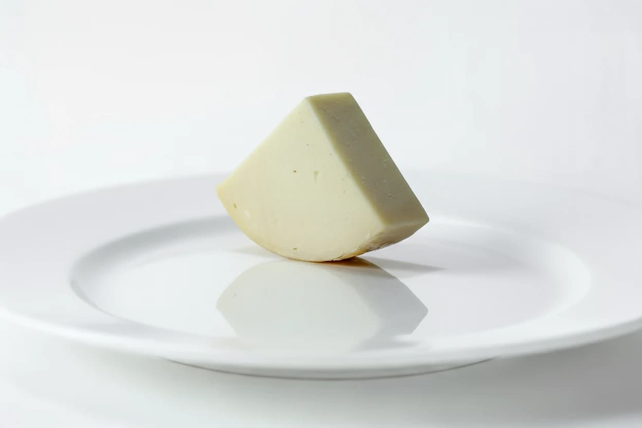 Provolone prepared for baby-led weaning