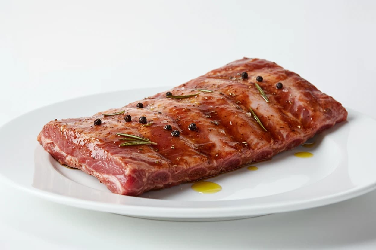 Ribs prepared for baby-led weaning