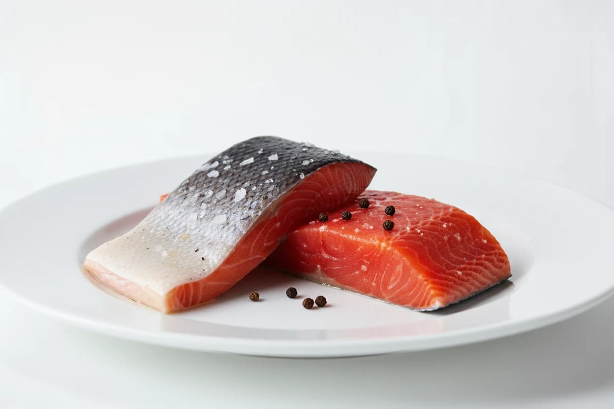 Salmon prepared for baby-led weaning