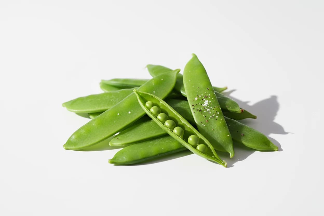 Snow Pea prepared for baby-led weaning