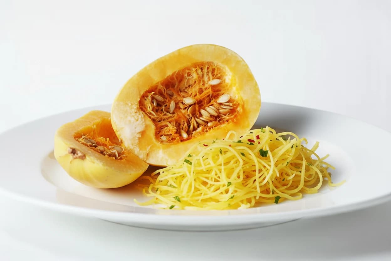 Spaghetti Squash prepared for baby-led weaning