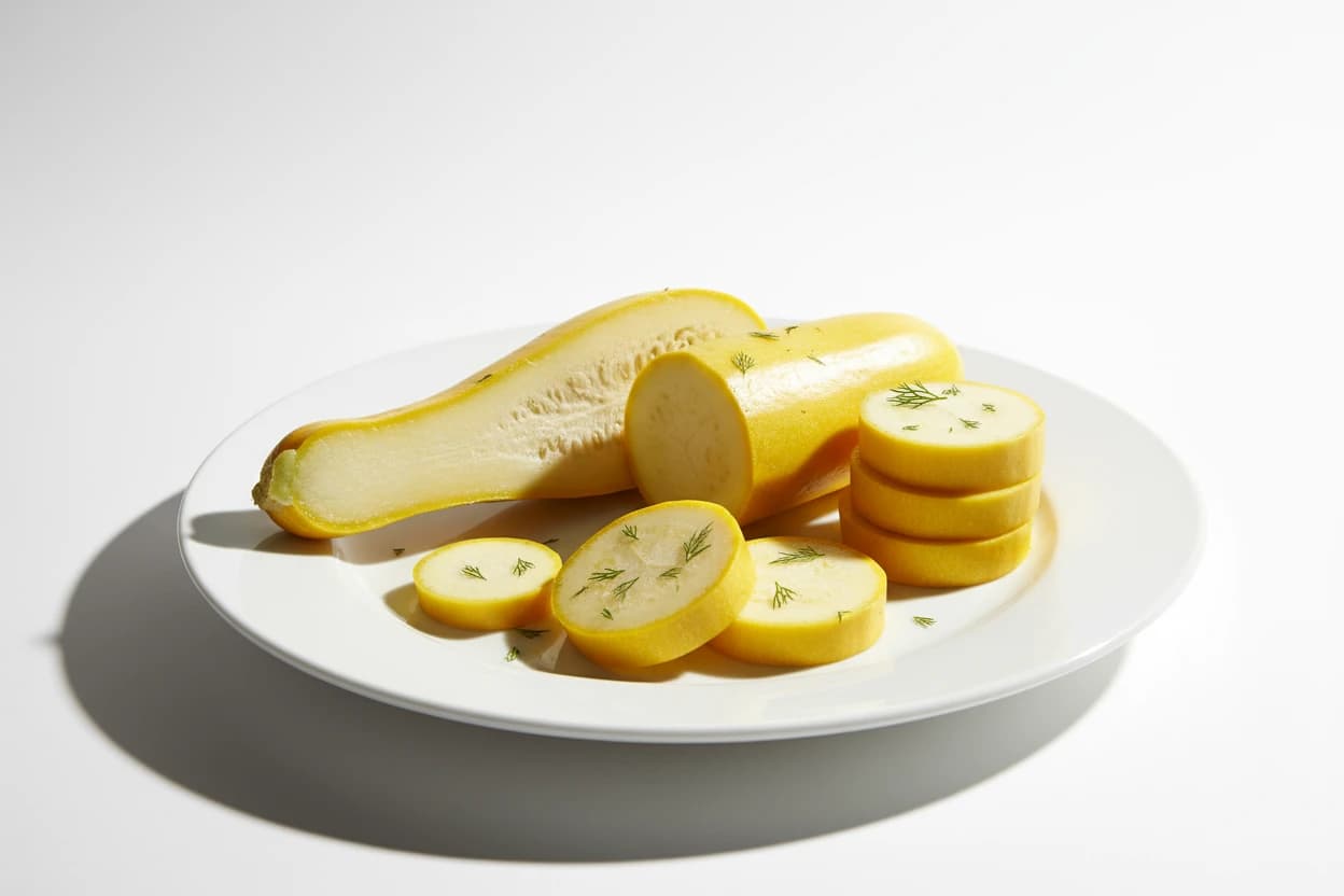 Summer Squash prepared for baby-led weaning