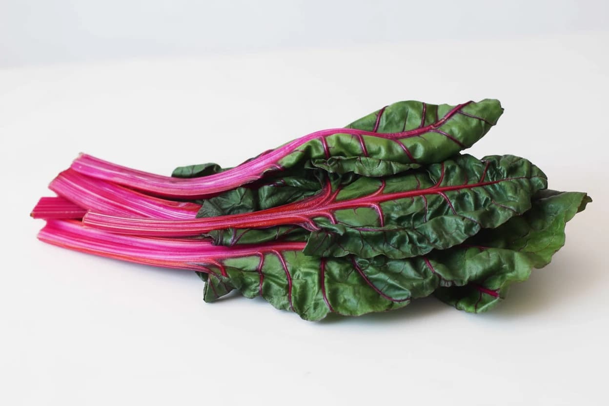 Swiss Chard prepared for baby-led weaning