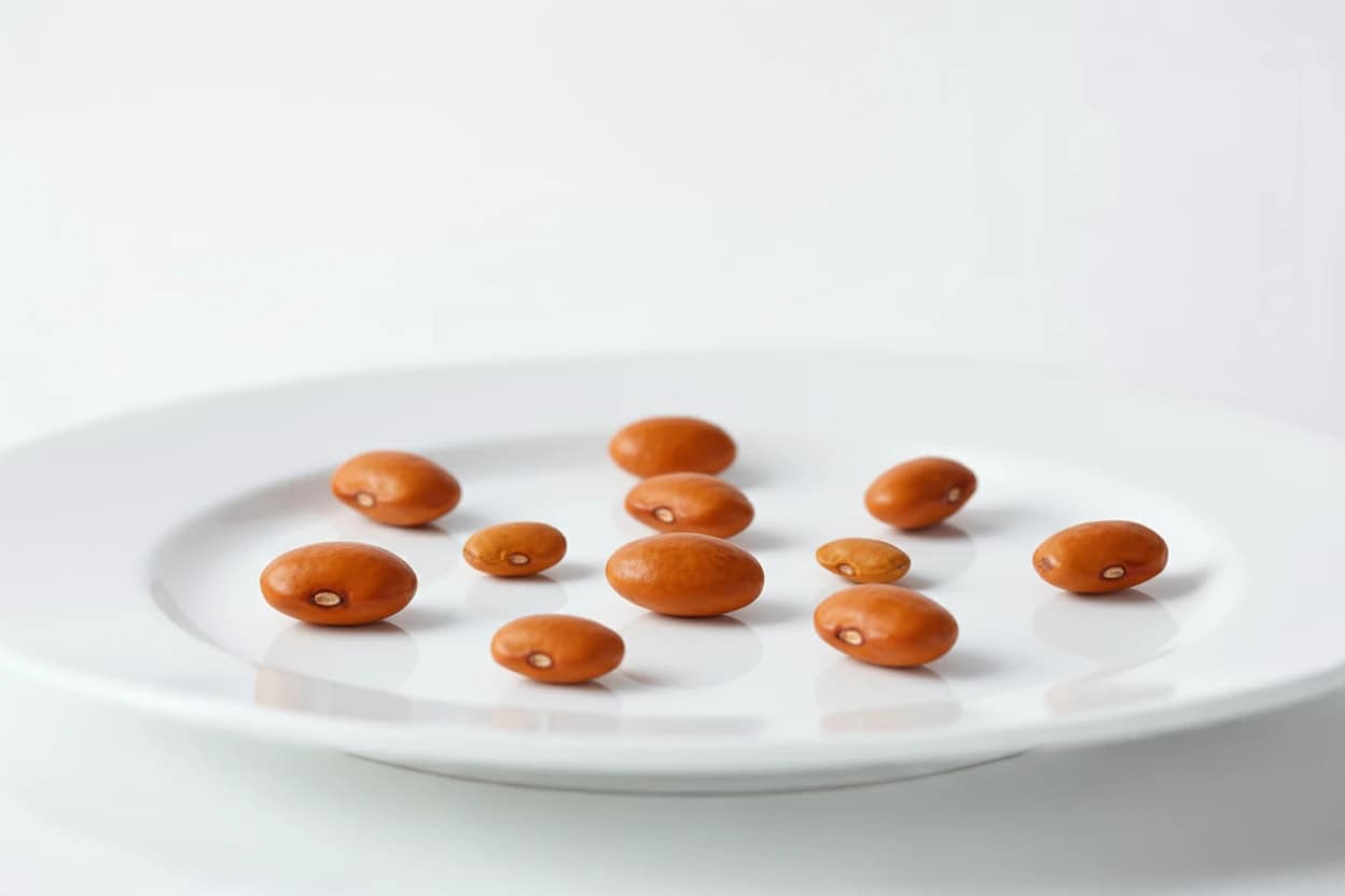 Tepary Bean prepared for baby-led weaning