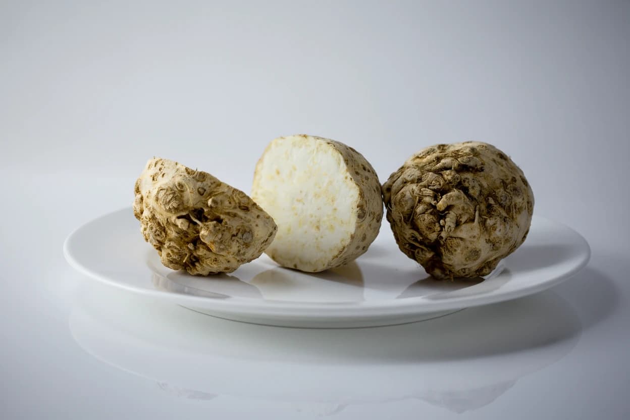 Celeriac (Celery Root) prepared for baby-led weaning