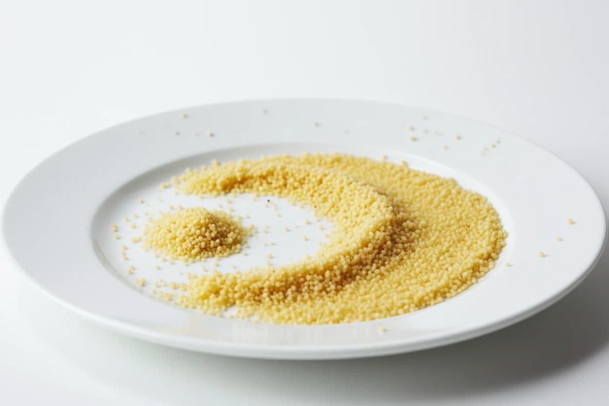 Couscous prepared for baby-led weaning