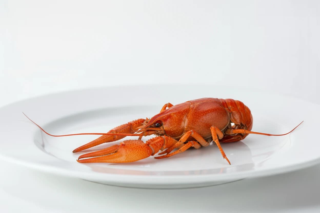 Crawfish (Crayfish) prepared for baby-led weaning