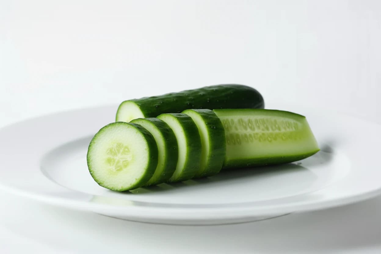 Cucumber prepared for baby-led weaning