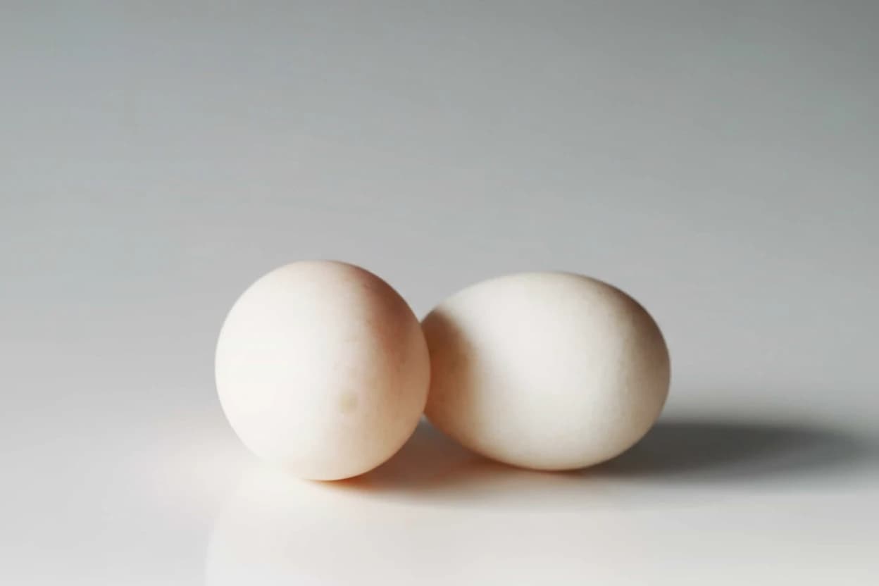 Duck Egg prepared for baby-led weaning