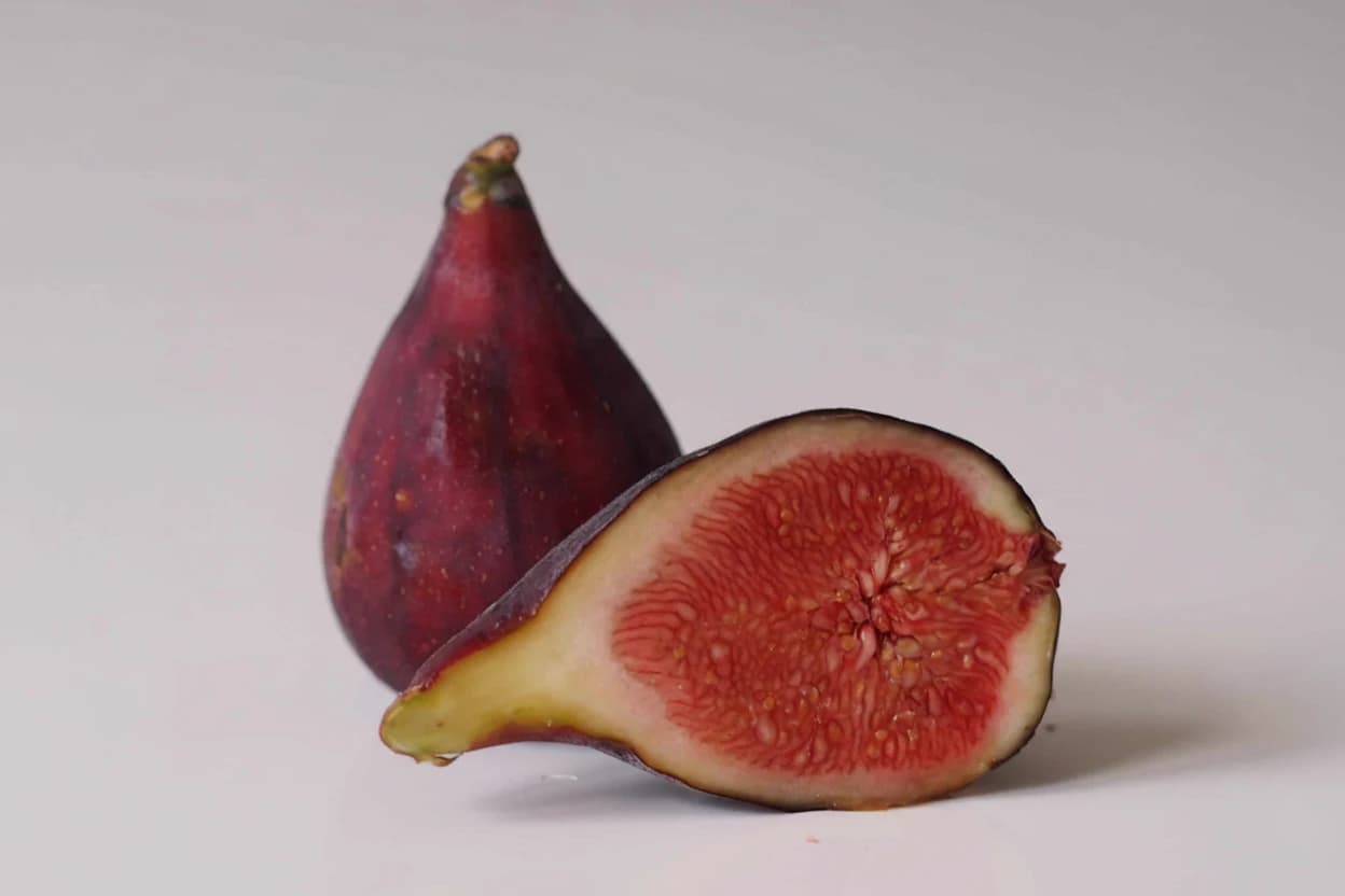 Fig prepared for baby-led weaning