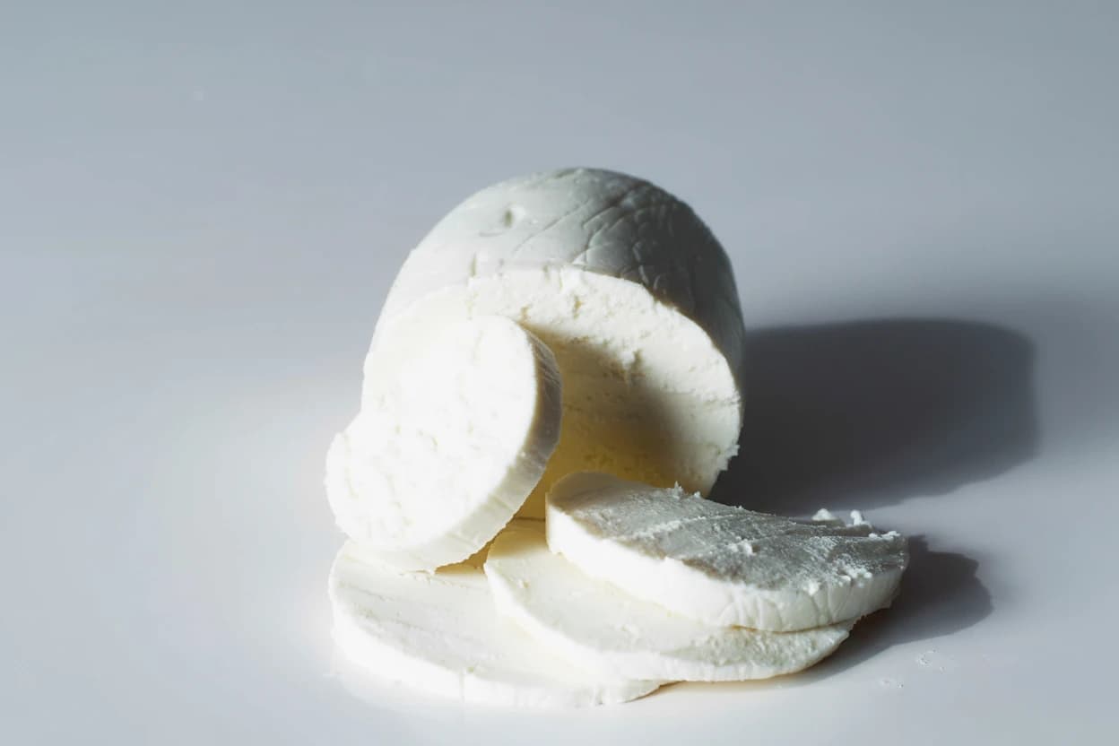 Mozzarella Cheese prepared for baby-led weaning