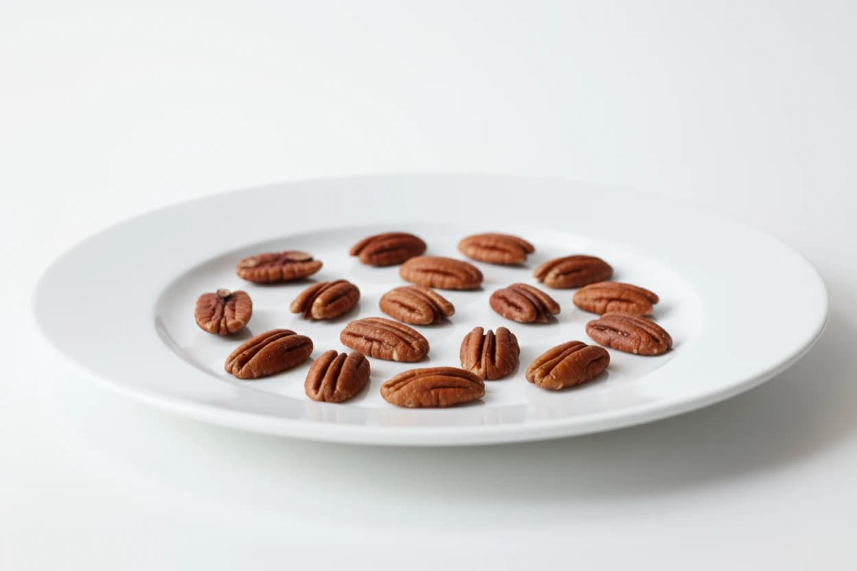 Pecans prepared for baby-led weaning