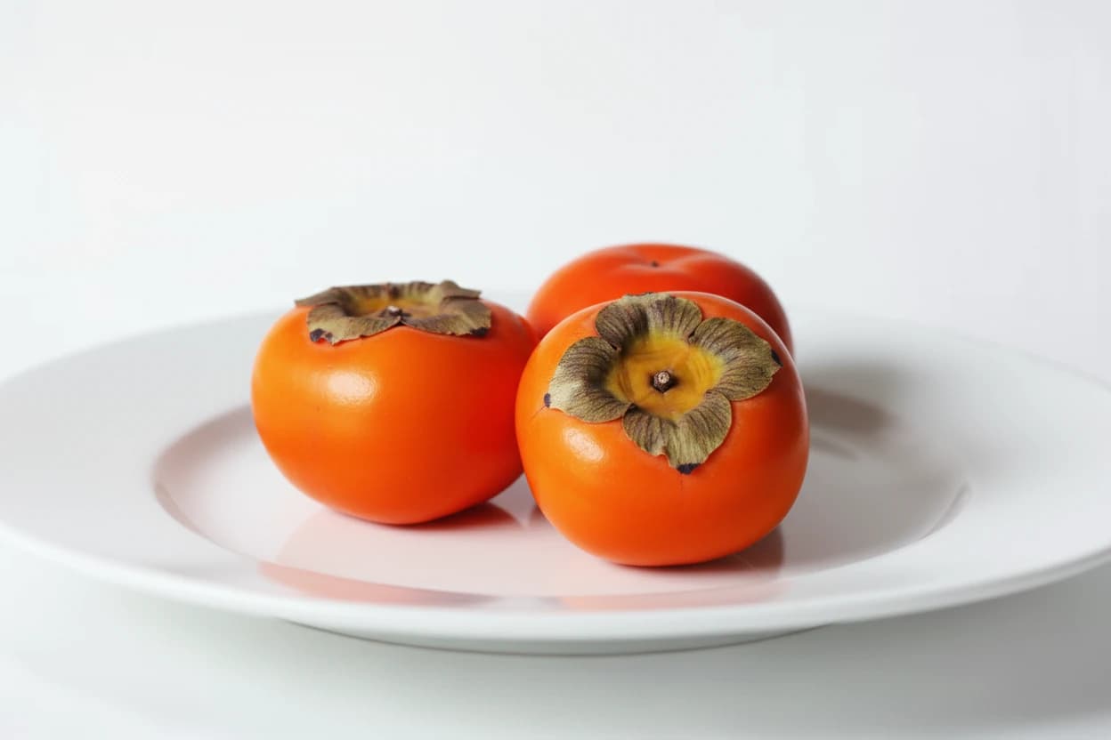 Persimmon prepared for baby-led weaning