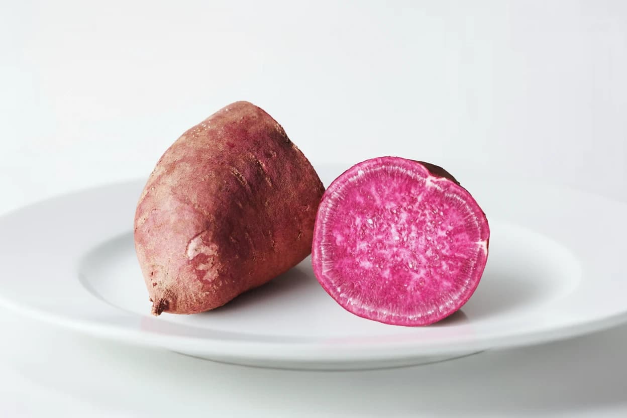 Purple Potatoes prepared for baby-led weaning