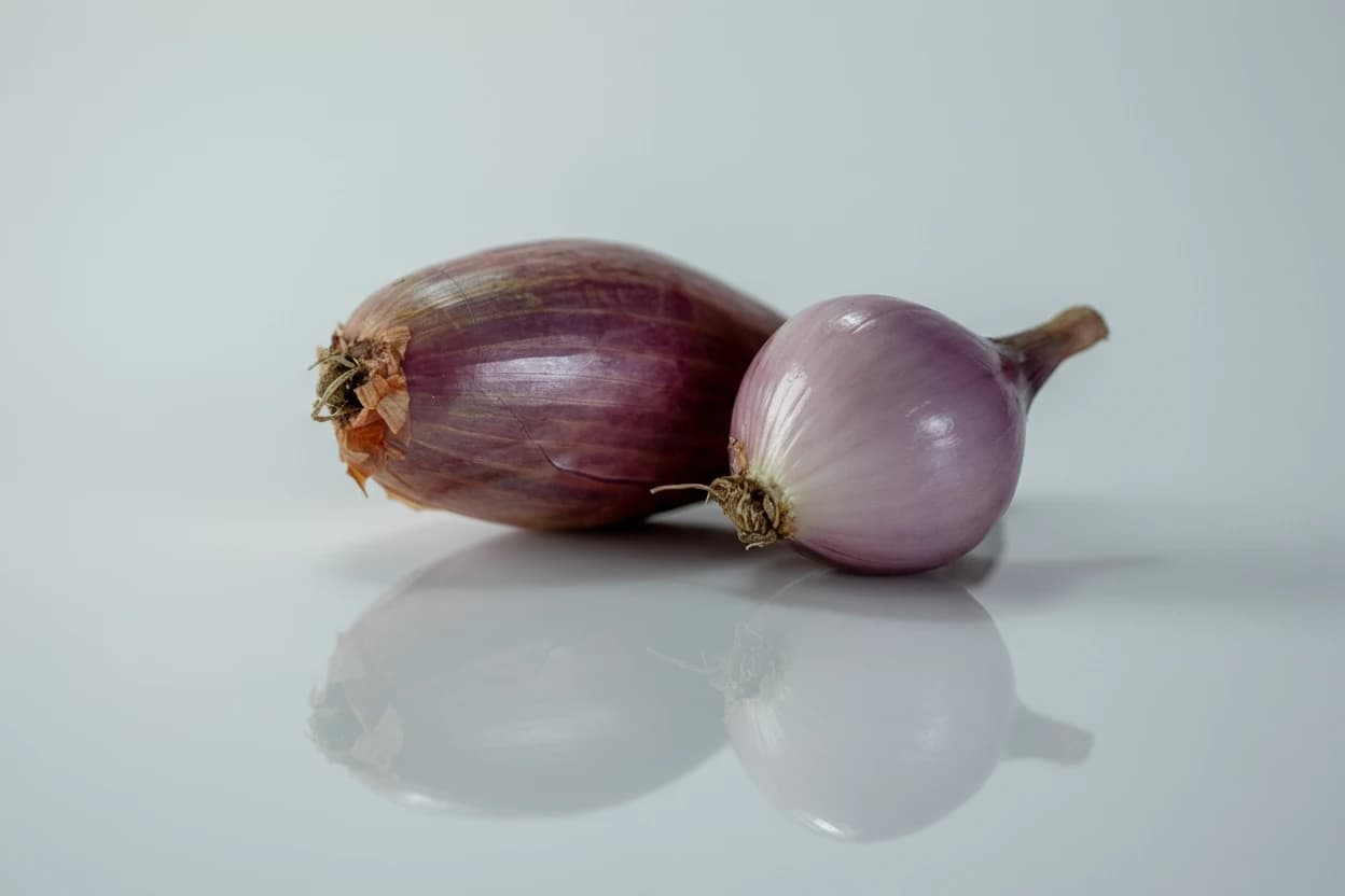 Shallot prepared for baby-led weaning