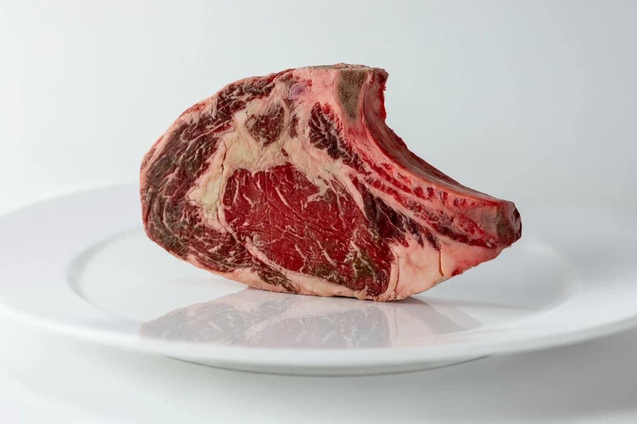 Steak prepared for baby-led weaning