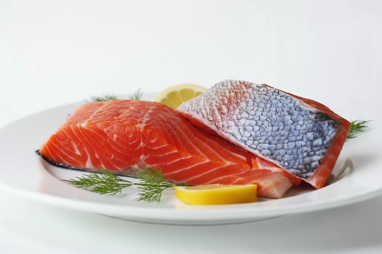 Trout prepared for baby-led weaning