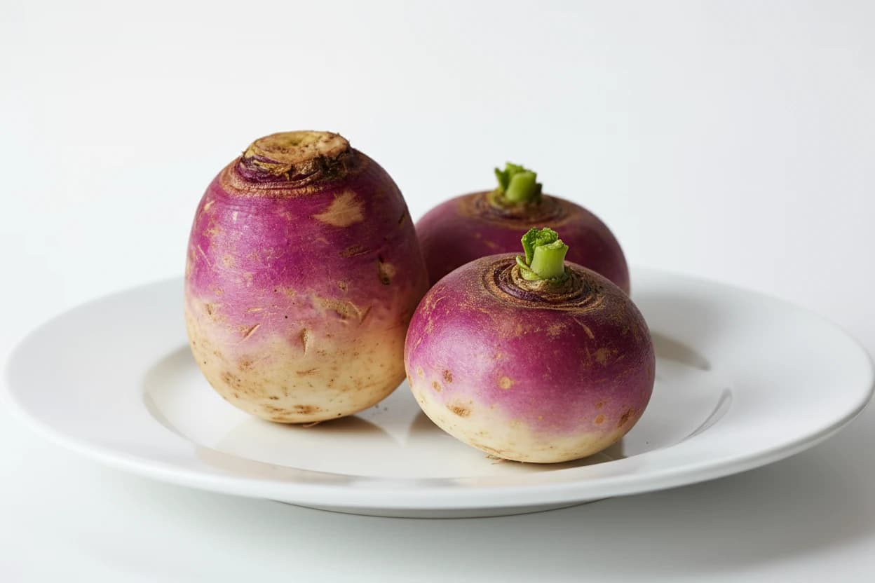 Turnip prepared for baby-led weaning